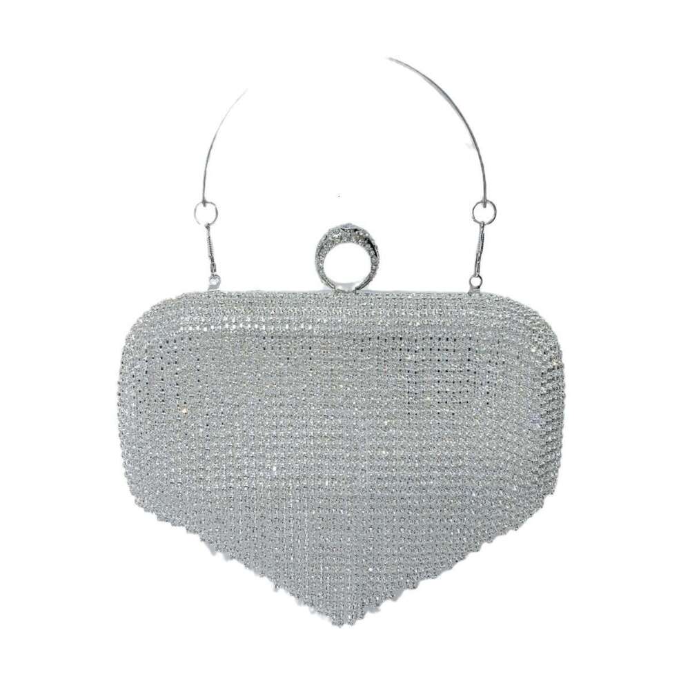 Cross Border European And American Tassel Rhie Bag, Evening Gown, Dia Inlaid Elegant Socialite Handbag, Banquet Handbag