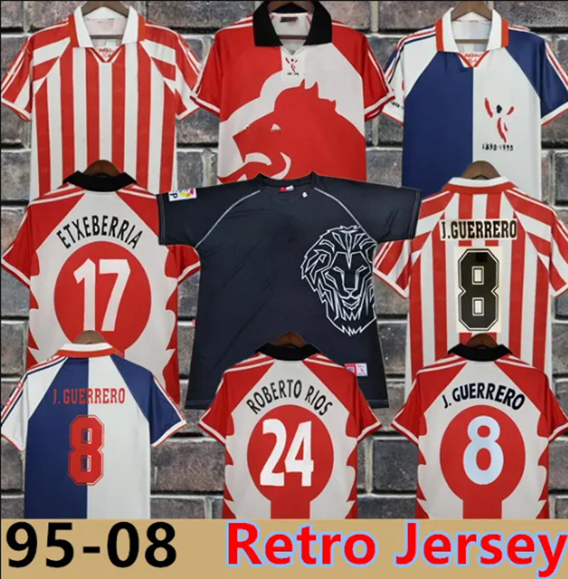 1998 Athletic J.MARTINEZ Soccer jersey rerto Shirt ETXEBERRIA Sports Retro Bilbao 95 97 98 Vintage MUNIAIN ROBERTO RIOS ZIGANDA ALKIZA NAGORE KIDS Classic