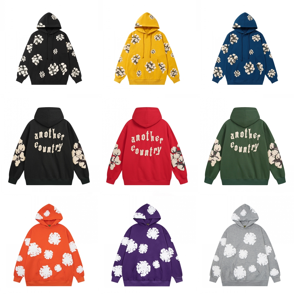 Fashion Mens Designer Hoodies 3D Foam Flower Pattern Men Women Hip Hop Style Jackets Hoodie Print Sweatshirts For Male S-XL