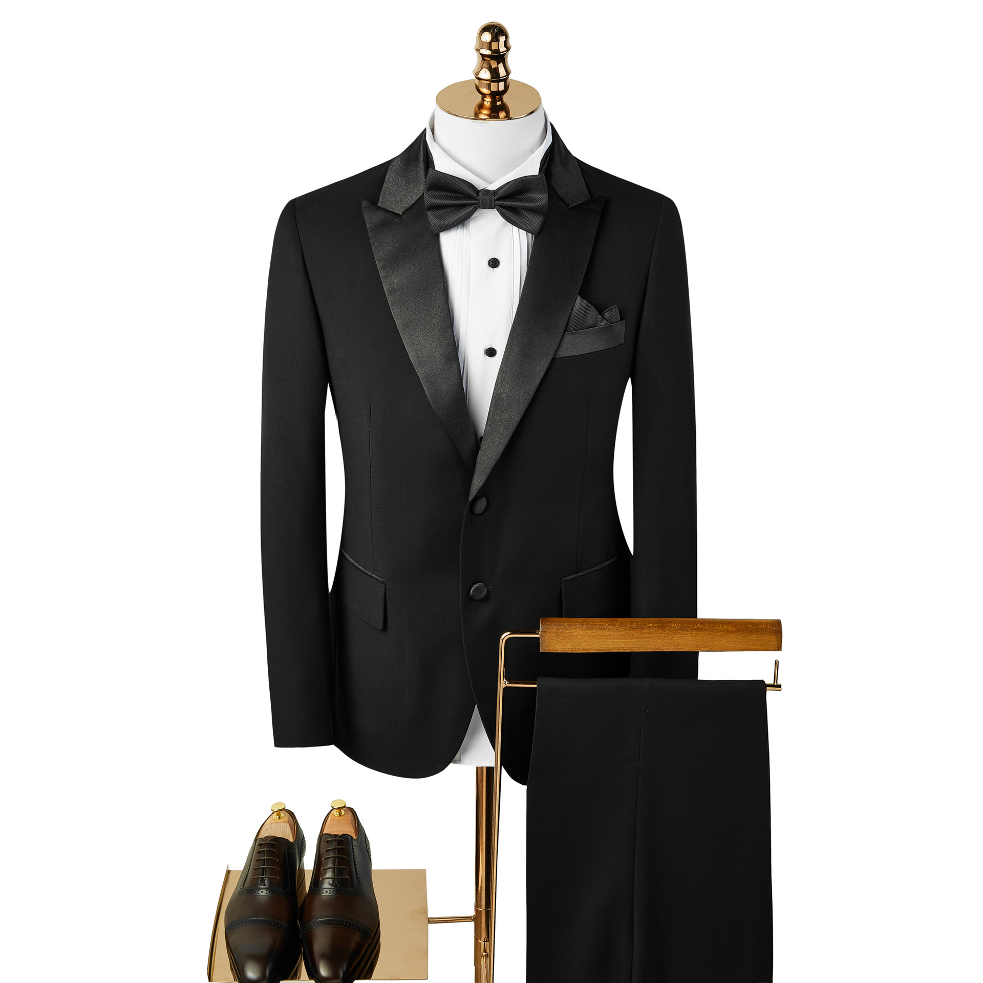 H580 Men's two piece suit Korean style slim fit small suit