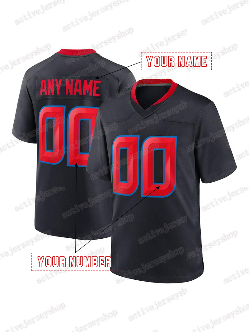 Men's embroidered 7Stroud 12Collins 3Dell 28Mixon 51Anderson Jr. Football custom Jersey breathable V-neck, sports top for fans