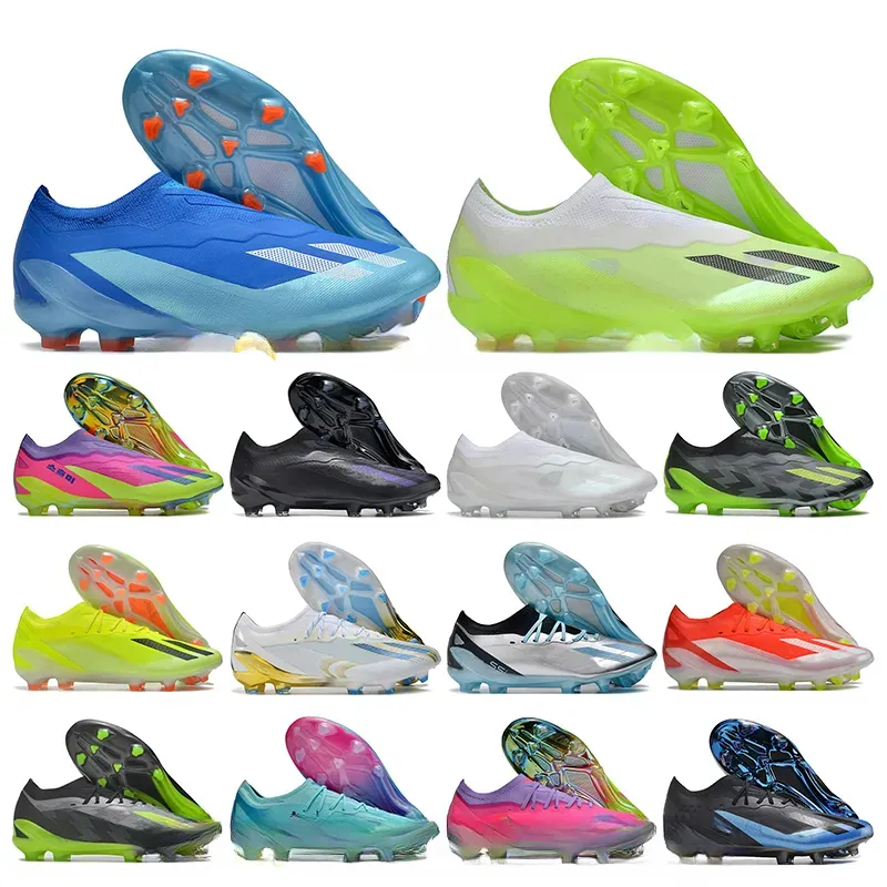 Gift Bag Mens Womens Football Boots X Crazyfasts FG Firm Ground Laceless Cleats Messis Crazyfasts.1 Kids Boy Girl Soccer Shoes Top Outdoor Trainers Botas De Futbol