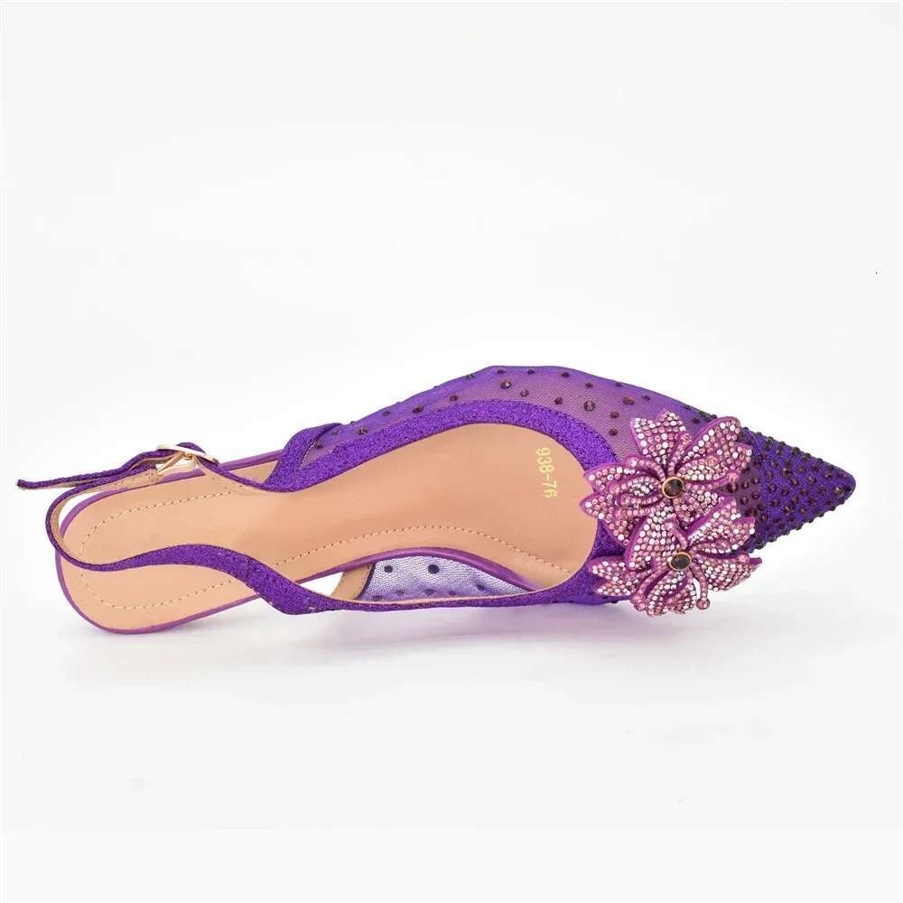 Newest Sexy Summer Mules Toe Woman Party Wedding Pumps Women Shoes Decorated With Rhie