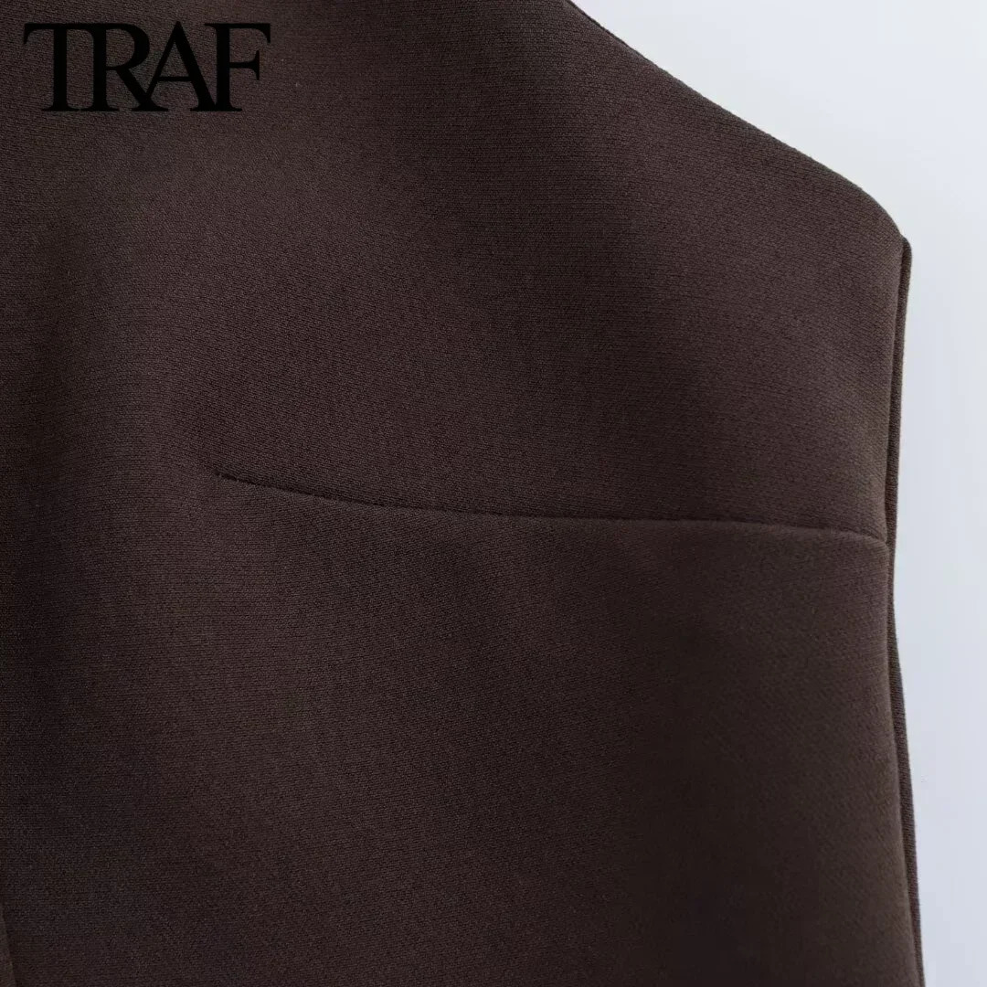 TRAF Elegant Hem Mesh Mini Dress Womens Sexy Slimming O-Neck Sleeveless Womens Party Dress 2025 Spring A-line Womens Dress 250103