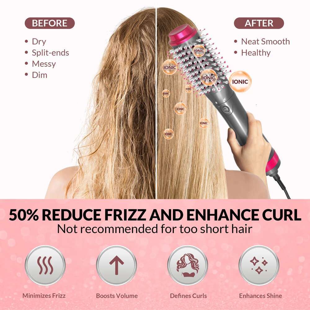 CHIGNON Hot Air One Step Styler Blow Dryer Brush Create Voluminous Curls Hair Styg Appliances