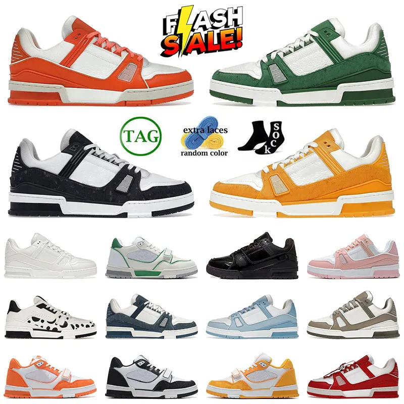 Top Quality 2025 Designer Casual Shoes V Sneakers Plate-forme Sneakers Black White Yellow Red Skate Low Virgil Trainers Multicolor Overlays Calfskin Loafers