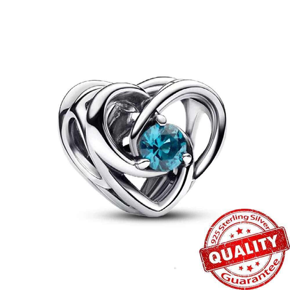 2025 New Valentine's Day Gift 925 Hot Sale Sterling Silver Lucky Bag Fiery Love Heart Dangle Charm Fit Original Bracelet DIY Birthday Gift Jewelr