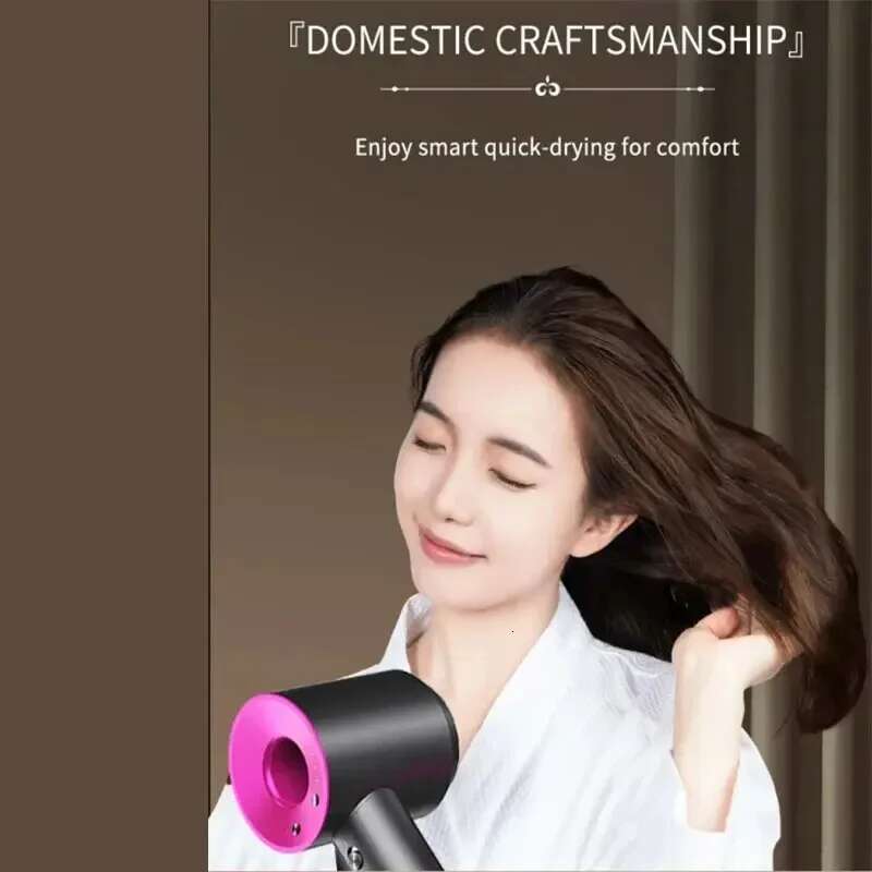Professional Leafless Dryer, Constant Temperature Negative Ion, 5 Attachments, Powerful Electric Hair Dryer for Home