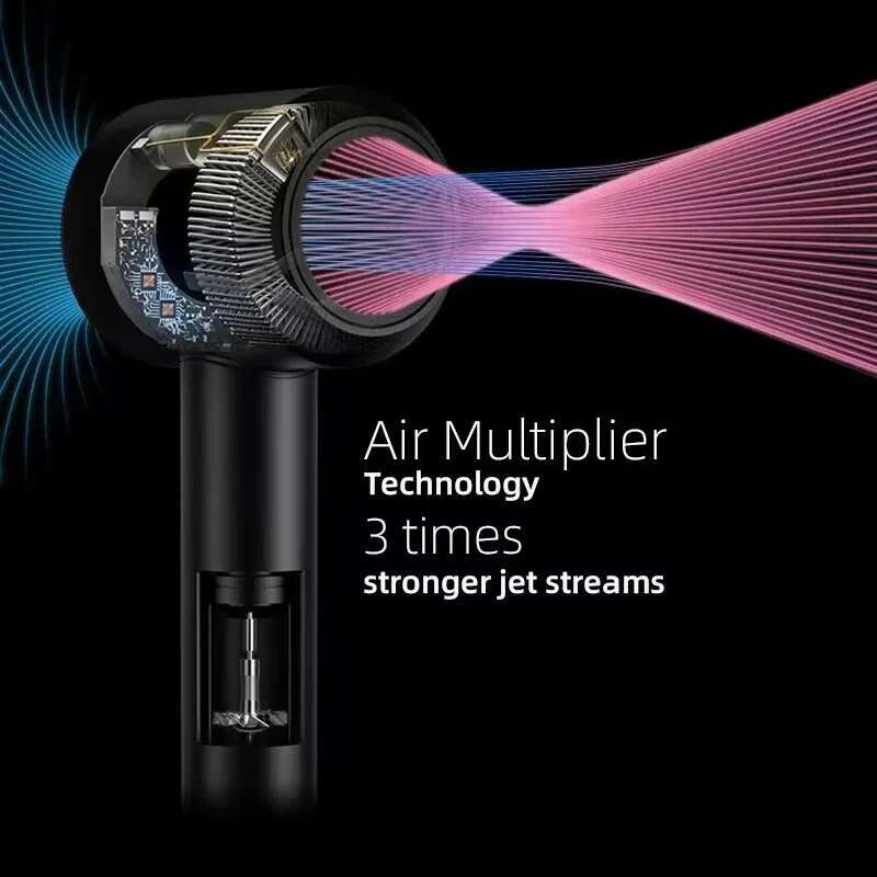 DS Leafless Professional Powerful Hairdryer Fast Quick Hot and Cold Adjustment Ionic Air Blow Dryer for Hair Salons