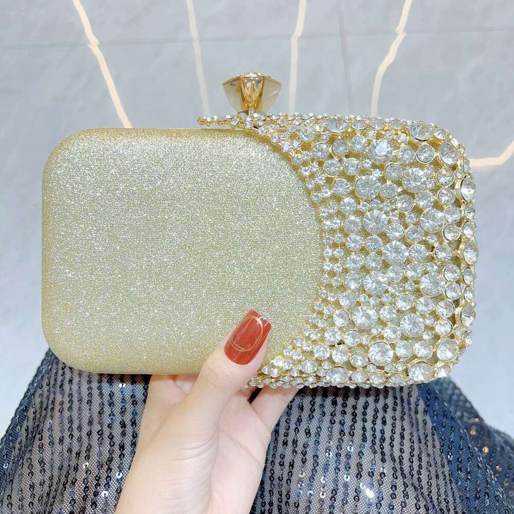 New Cross-Border High-End Handbag With Dia Inlay, Single Shoulder Diagonal Cross Bag, Wedding Banquet Cheongsam And Dinner Bags