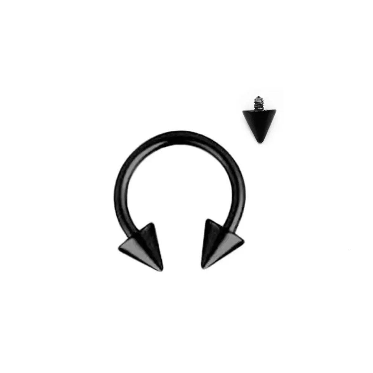 Septum Stretching Kit Steel Horseshoe Gauges Piercing Kit for Men 250103