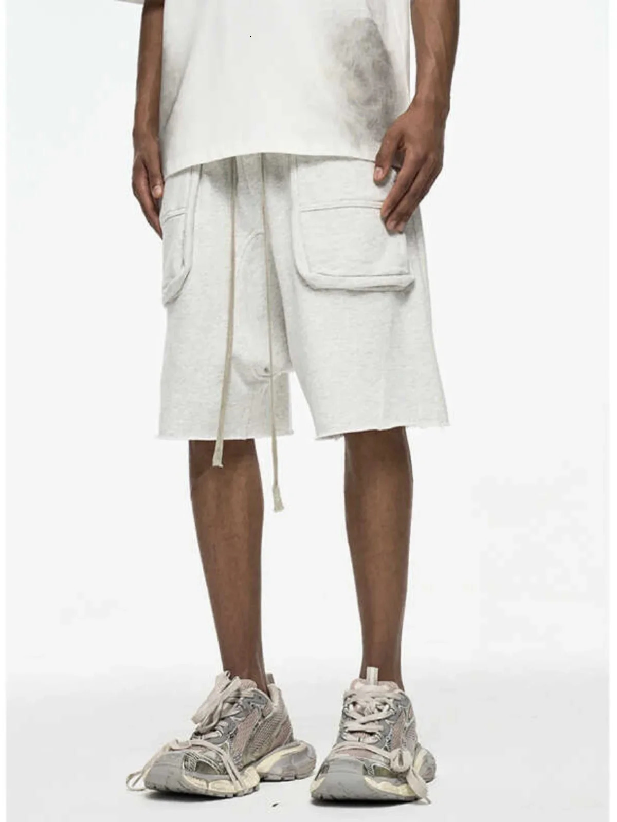 Large Pocket Cross Pant Streetwear Y2k Shorts Men Techwear Basketball 250103