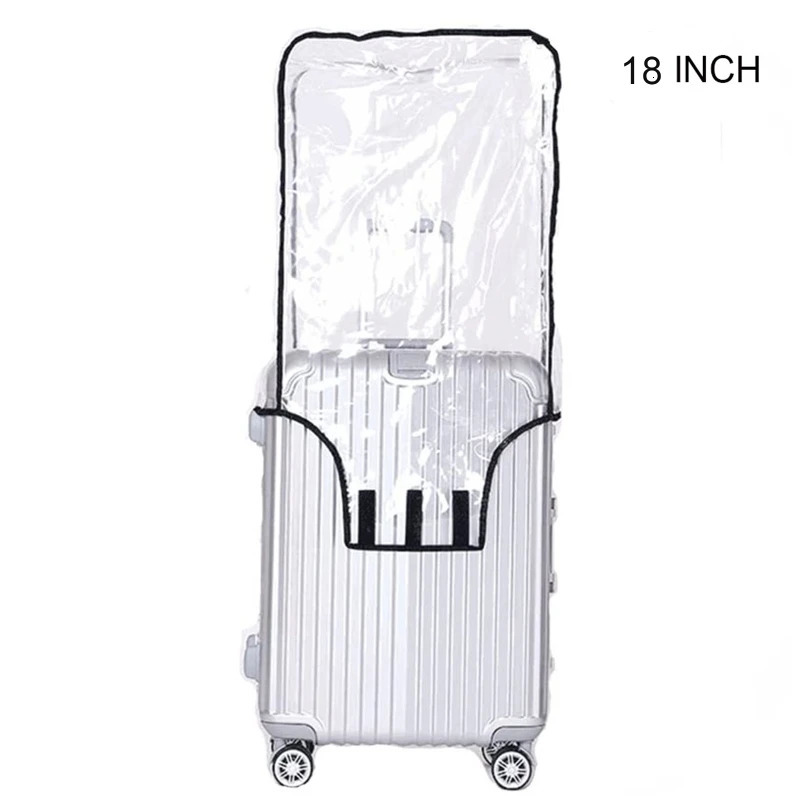 Clear PVC Suitcase Cover Protectors 18 20 22 24 26 28 30 Inch PVC Transparent Travel Luggage Protector for Carry on 250103