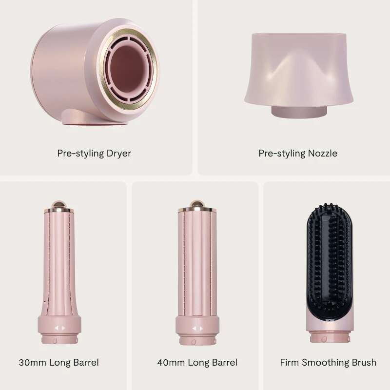 5-in-1 Multi-Functional Hair Dryer:Intelligent Heat Control 600 Million Negative Ions for Frizz-Free Styg
