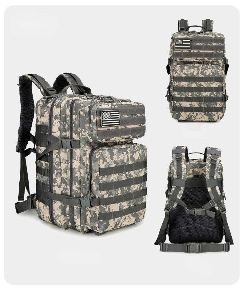 Tactical Bag Outdoor Tactical Backpack Outdoor Mountaineering Large Capacity Travel Bag Military Fan Camping Backpack 240920
