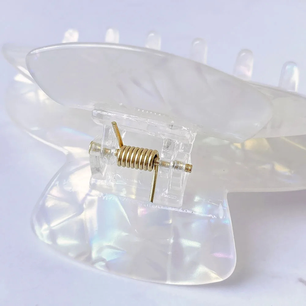 Fashion Acetate Leopard Print Hair Claws Geometric Crab Shape Clamp Styling Hair Clips for Women Girls Hairpin Hair Accessories 250103