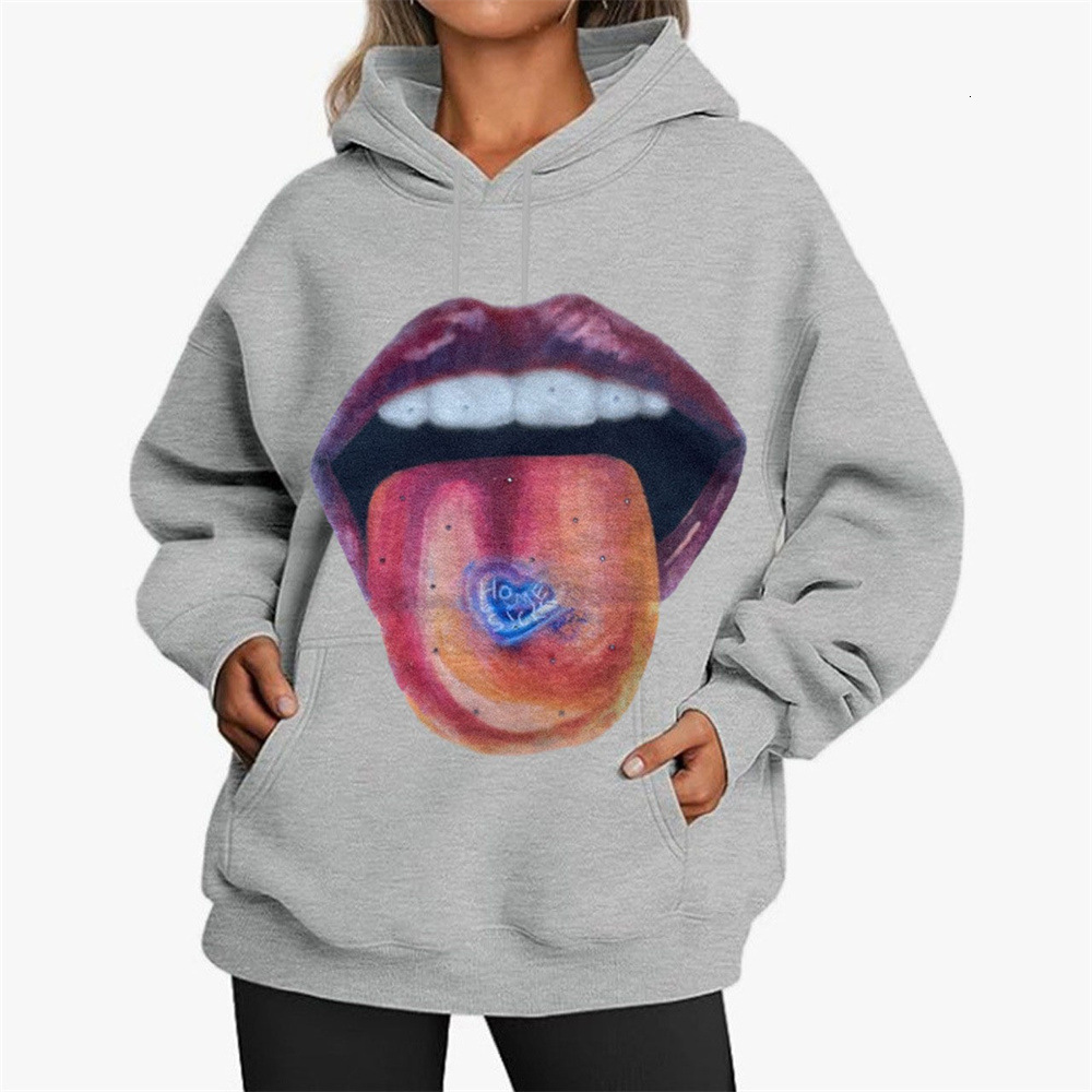 Falling Shoulder Plus Size Autumn Winter Men's And Women's Sports Tongue Casual Pullover Couple Hoodie