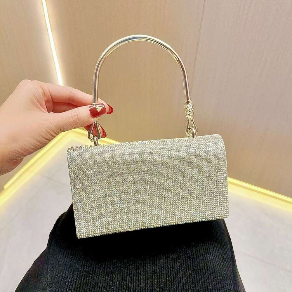 New European American Retro Dia Studded Rhie Handbag With Tassel And Banquet Style Small Bag For Women's Diagonal Cross Dinner Bags