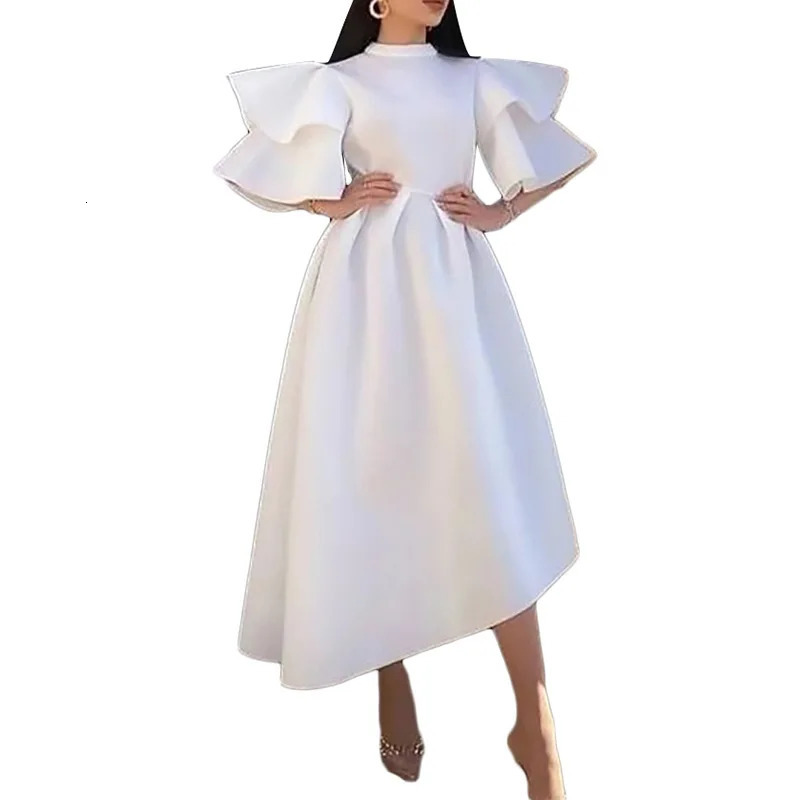 Short Ball Dress Summer Elegant Pagoda Sleep A-line Evening Dress Wholesale Womens Party Dress 250103