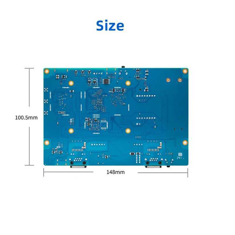 Routers Banana Pi OpenWrt One MediaTek MT7981B 1GB DDR4 2.5GbE RJ45 and Gigabit Ethernet RJ45 256 MiB SPI NAND Smart Router+Chassis Power Supply Q2501