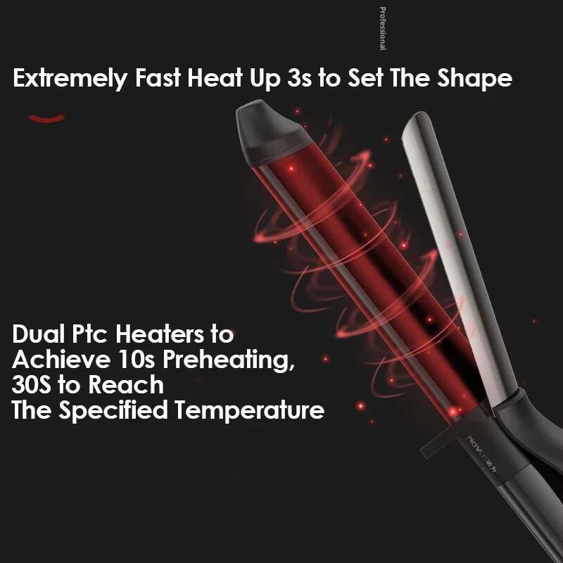 NOVUS 25mm Ceramic Curler LED Digital Temperature Display Curg Iron Roller Curls Wand Waver Hair Styg Tool