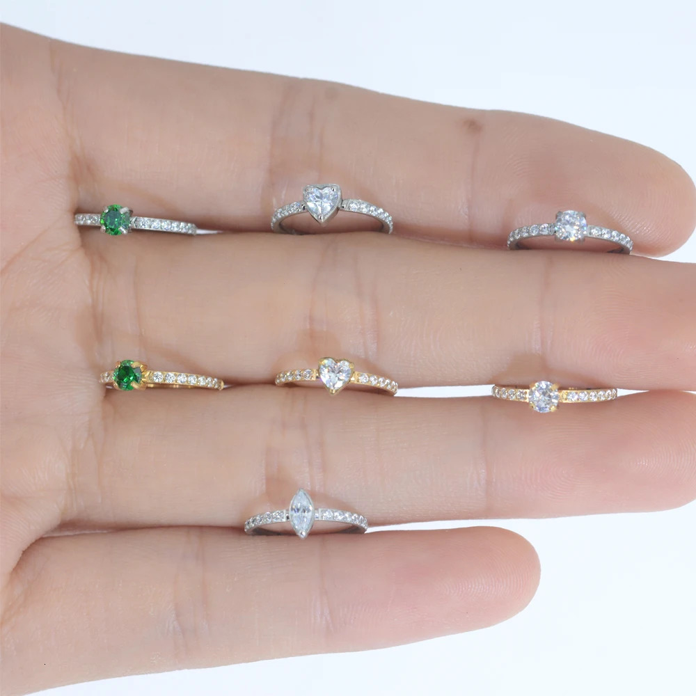 16G Rings Ear Cartilage Helix Tragus Daith Piercing Accessories Septum Jewelry Clear CZ Zircon Nose Hoop Hypoallergenic 250103