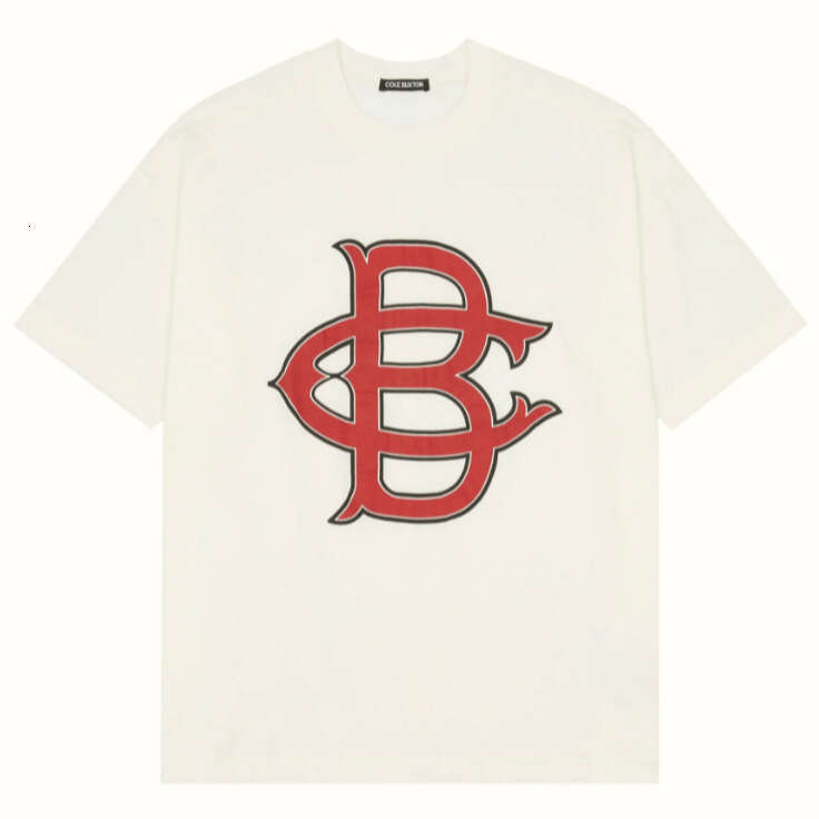 New Spring/Summer High Street Simple Abstract Printed T-shirt for Men and Women Trendy Brand Hip Hop Short Sleeve