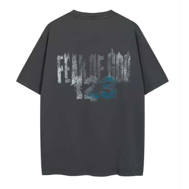 FOG new alphanumeric printed T-shirt, unisex trendy brand versatile short sleeved base shirt