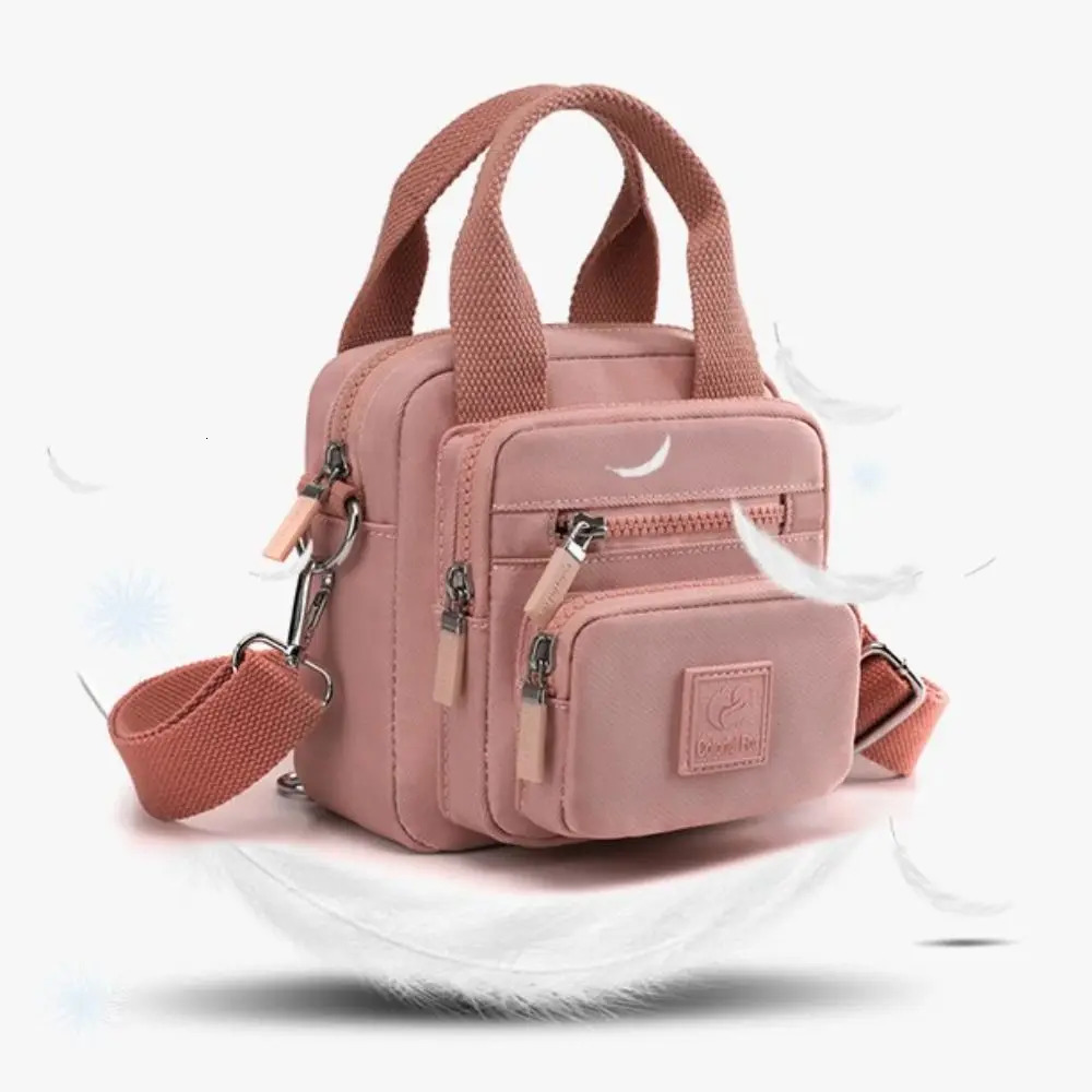 Womens Fashion Trend Shoulder Bag with Water Splashing Prevention Nylon Multi functional Backpack and Phone Bag 250102