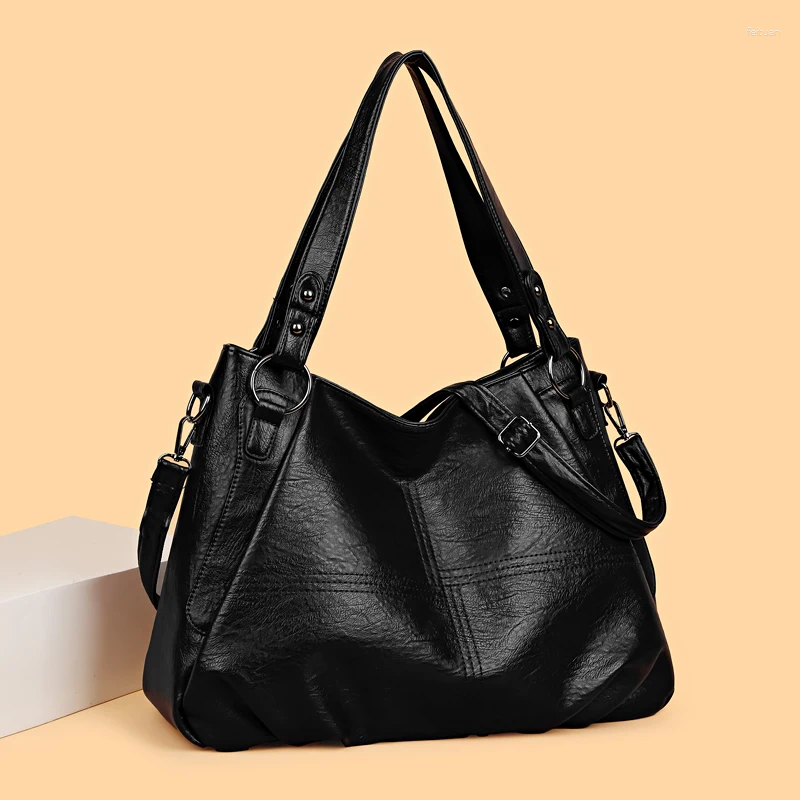 hot Leather Shoulder Bag for Women - Large Capacity, Soft, Stylish & Everyday Use