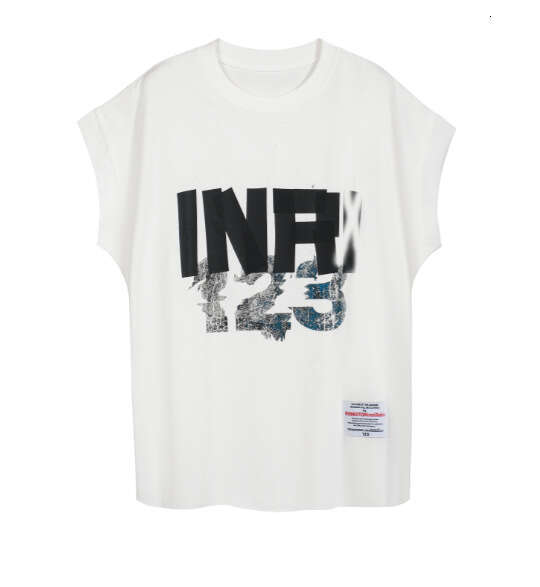 Trendy brand new FOG RRR123 digital letter printed shoulder T-shirt for men, stylish and versatile short sleeved shirt