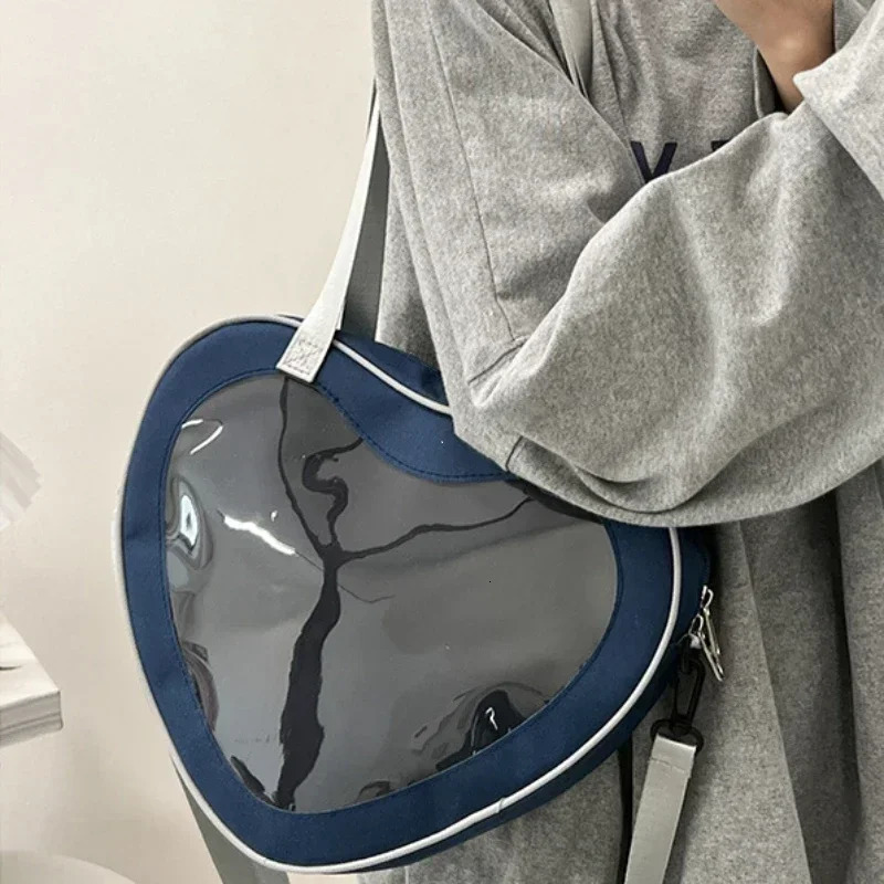 Love Heart Itabag Women 2024 Transparent Crossbody Bags Girls Purses and Handbags Ita Bag for Girls JK Uniform Bag 250103