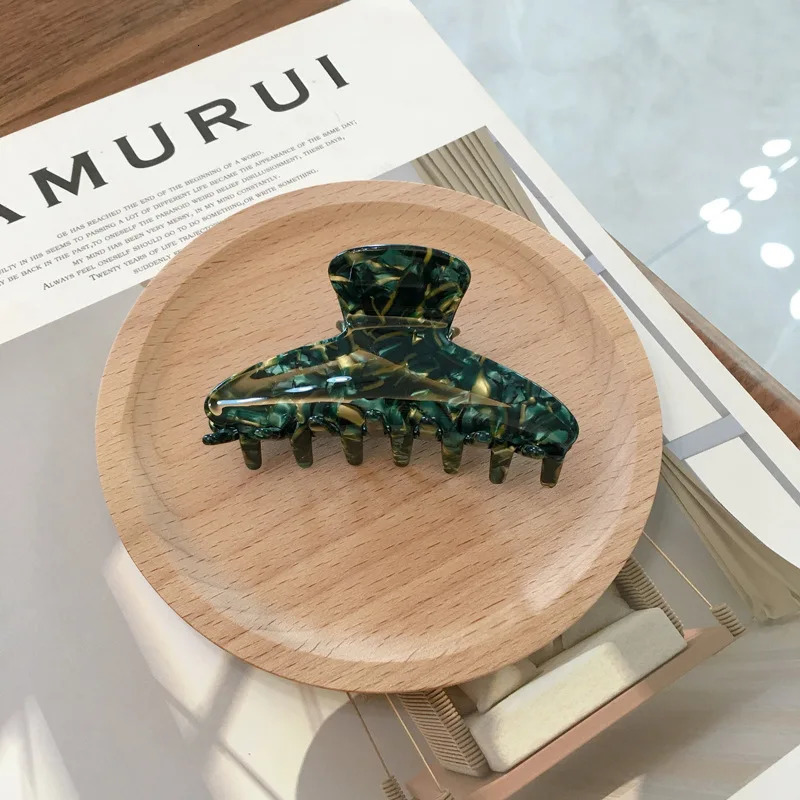 Korean Fashion Hairpins High Quality Leopard Grain Acetate Hair Claws Clips Accessories For Women Girls Crab Hair Clip 250103