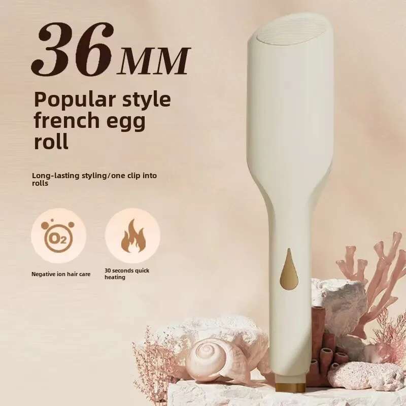 Adjustable Temperature Crimper Iron for Wide Deep Waves Fast Heating Hair Curler Anti-Scald Wave Curg Wand