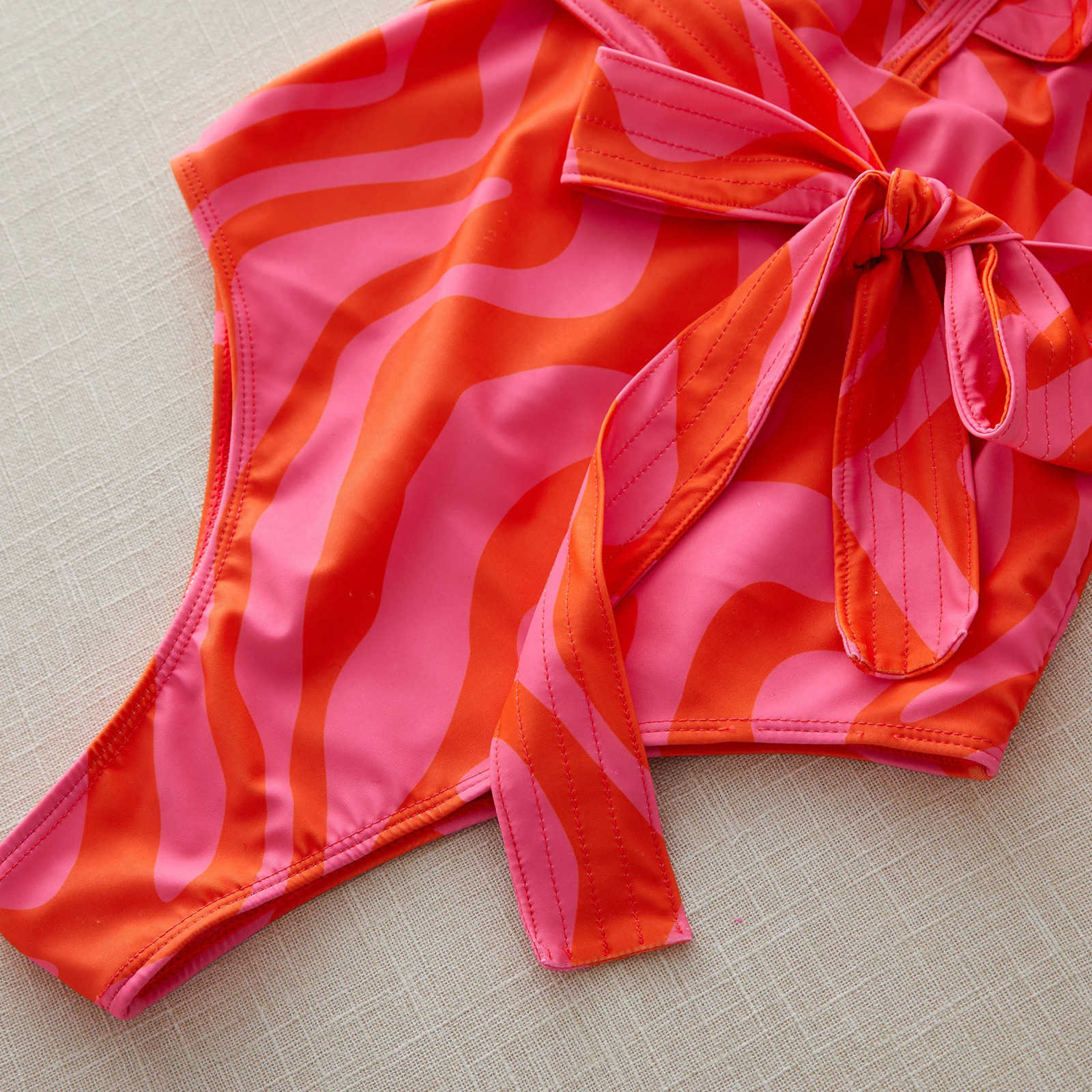 Sexy Onepiece Swimsuit Ruffle VNeck Swimwear Women Backless Push Up Bathing Suit Beach Wear Female Swimming 250106