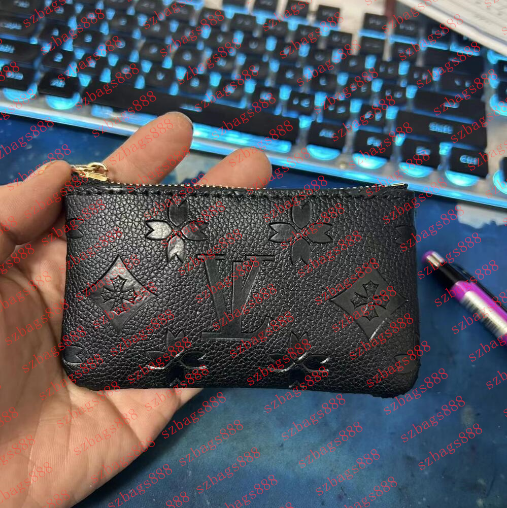 With box Genuine Leather Card Holder Designer Wallets Luxury Fashion Coin Purses Quality Cardholder Key Pouch Women Mens Bag Wallet Passport Holders Keychain