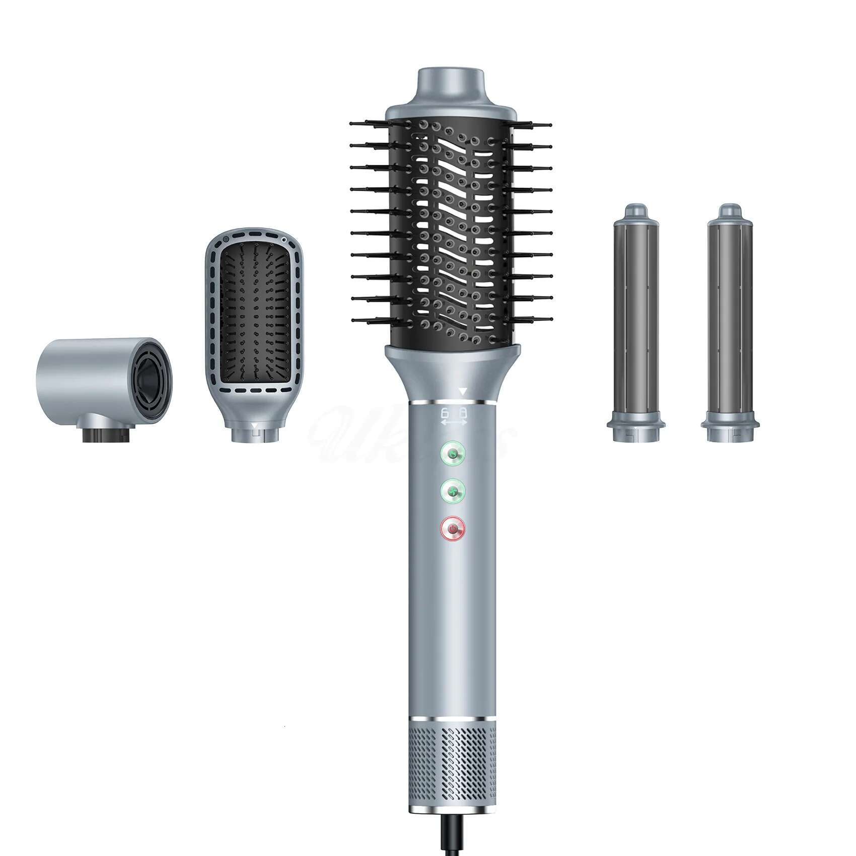 5 in 1 Styler, Hair Dryer Brush, Auto Air Wrap Curlers Frizz-Free Fast Drying, Curg, Straightening Volumizing, 110000 RP