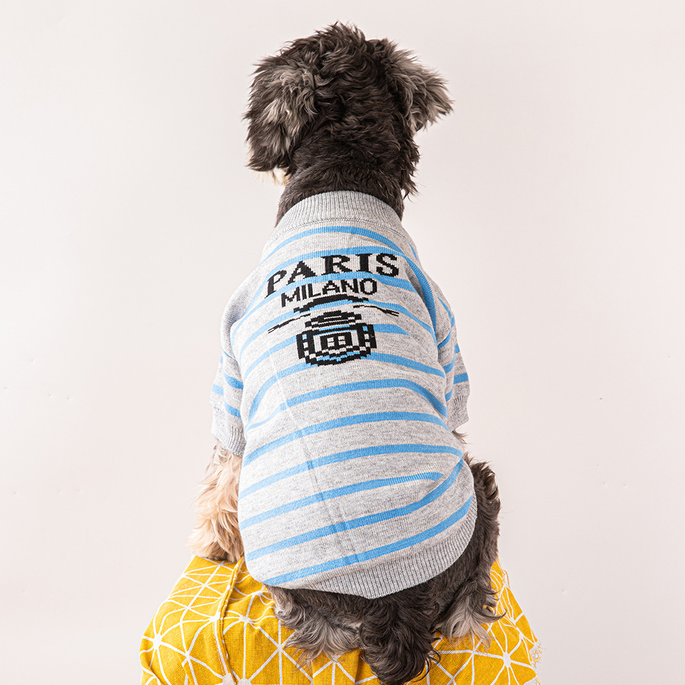 High Quality Designer Dog Clothes New Fashion Brand Small Medium Dog Sweaters Warm Outdoor Pet Clothes