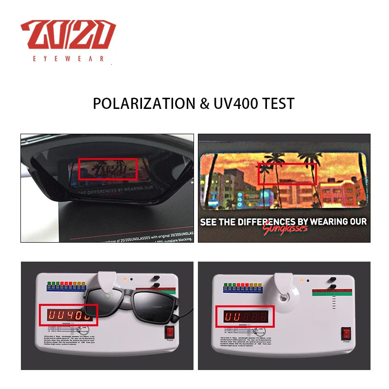 20/20 Classic Polarized Sunglasses Men Glasses Driving Coating Black Frame Fishing Driving Eyewear Male Sun Glasses PL278 250106