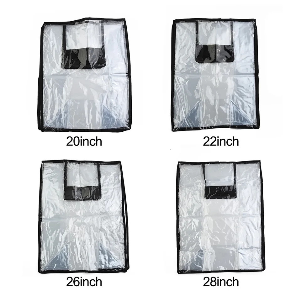 Luggage Cover Transparent Travel Luggage Protector Case PVC Baggage Cover Waterproof Dustproof Suitcase Protective Cover 250103
