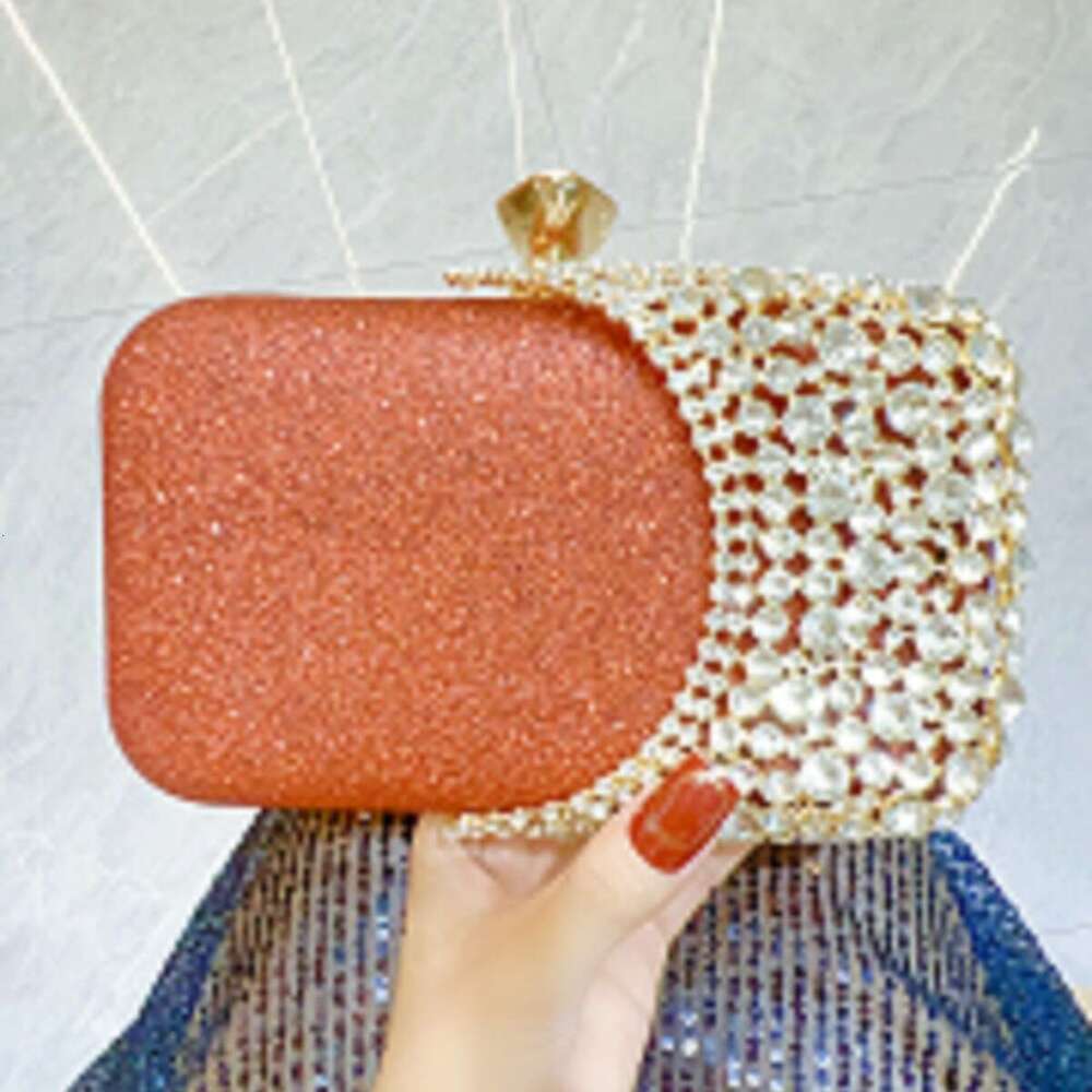 New Cross-Border High-End Handbag With Dia Inlay, Single Shoulder Diagonal Cross Bag, Wedding Banquet Cheongsam And Dinner Bags