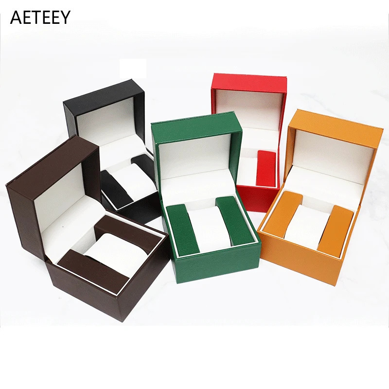 Fashion Creative 5-Color Watch Box Flip PU Leather Watch Storage Gift Box Jewelry Packaging Roll Gift Organizer Customization 250102