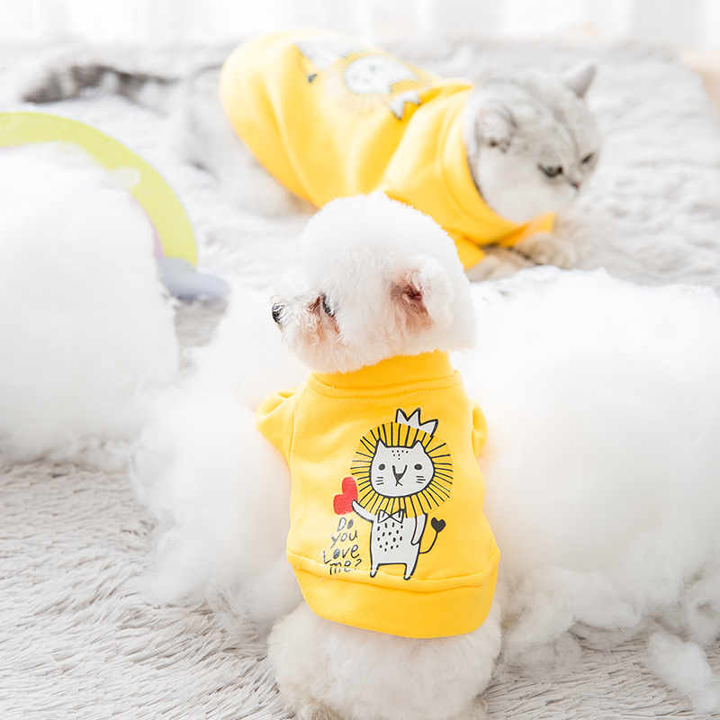 Popular cat clothes for autumn and winter dogs and kittens Garfield breathable and comfortable hoodies autumn pet cat clothing