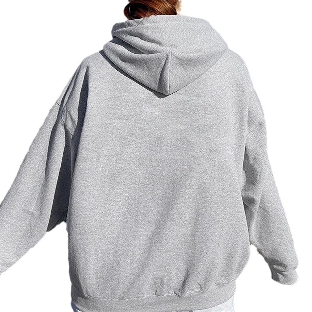 New Model With Free Shipping Special Mother Women's Solid Color Dropped Shoulder Sleeve Hoodie XS To 5XL