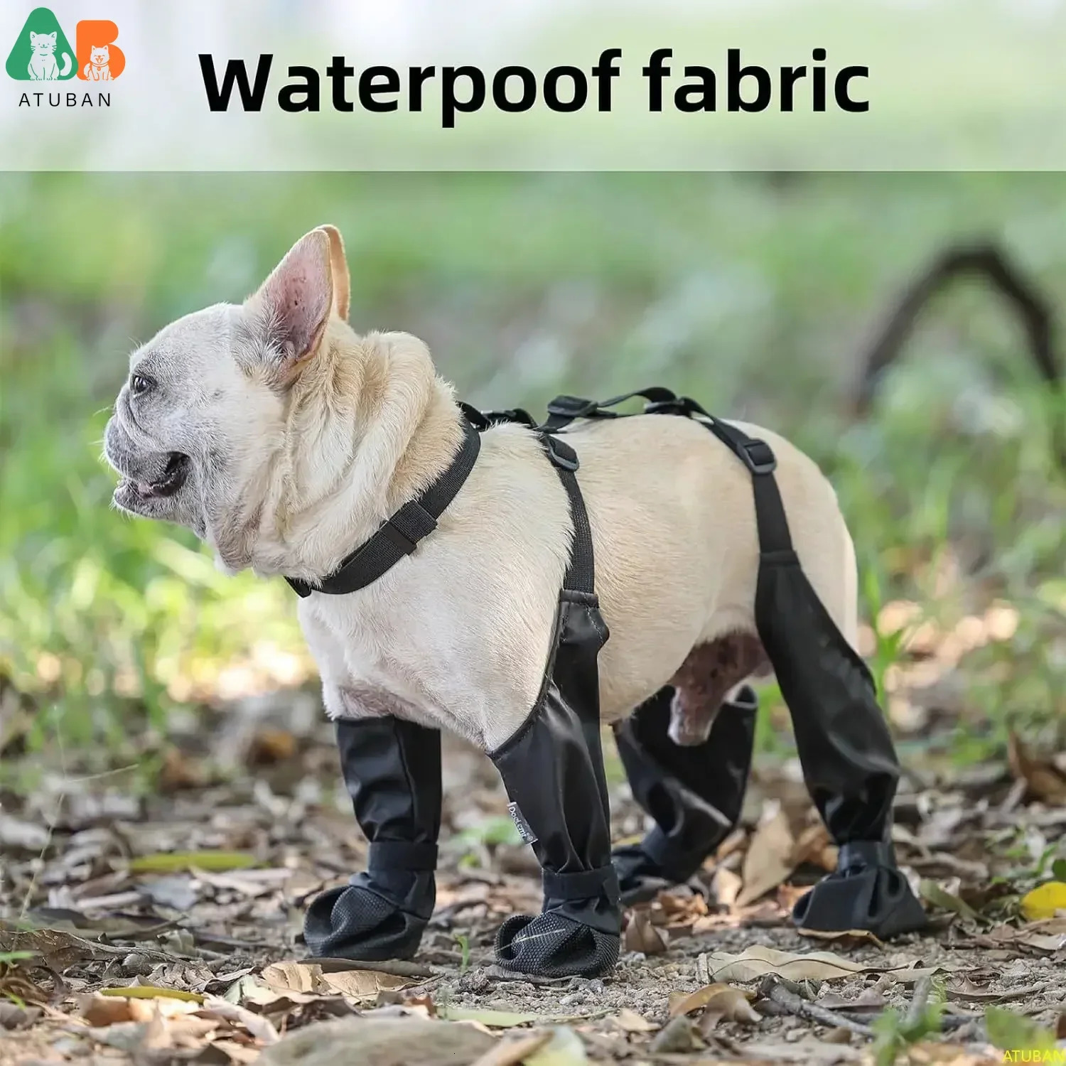Waterproof Dog Boots Anti-Slip Dog ShoesRugged Rubber SolePet Paw Protector Dirty-Proof Anti-Fall Dog Outdoor Walking Running 250106