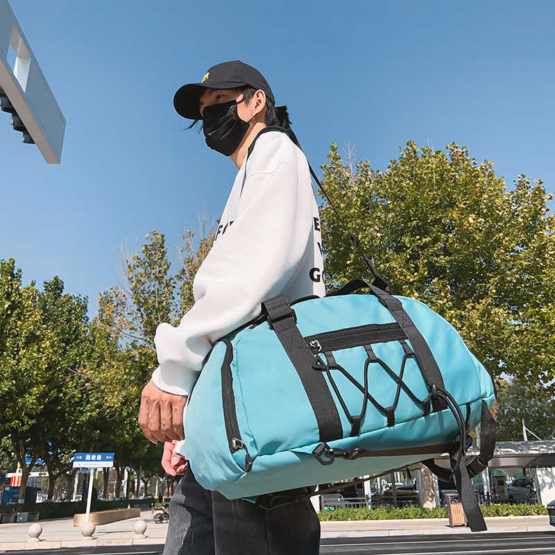 Mens And WoMens Commuting Large Capacity Travel Bag Tourism Swimming Dry Wet Separation Fitness Bag Hand-held Daypack Multifunctional Backpack 240920