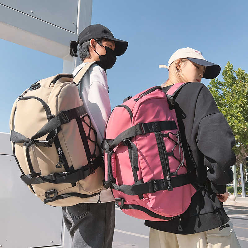 Mens And WoMens Commuting Large Capacity Travel Bag Tourism Swimming Dry Wet Separation Fitness Bag Hand-held Daypack Multifunctional Backpack 240920