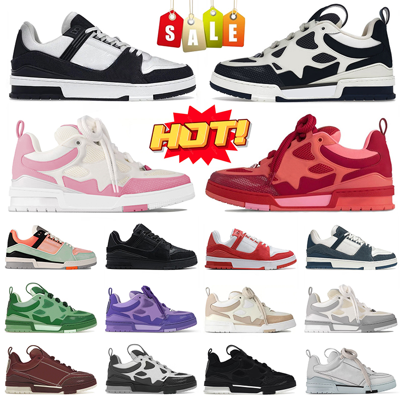 designer shoe skate man woman skateboard low black white baby blue navy orange pink womens mens trainer dghate sneakers loafer dh gate tennis shoes dhgate