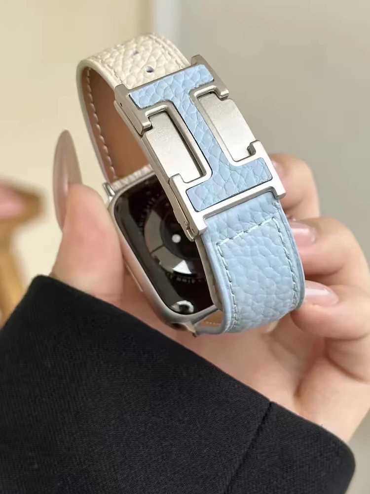 Watch Bands Apple Watch Band Original Leather 46mm 45mm 44mm 42mm 40 41mm 49mm Correa Bracelet i Series 10 9 7 6 5 se ultra band J250106VT9UC0VVLHTJ38WF