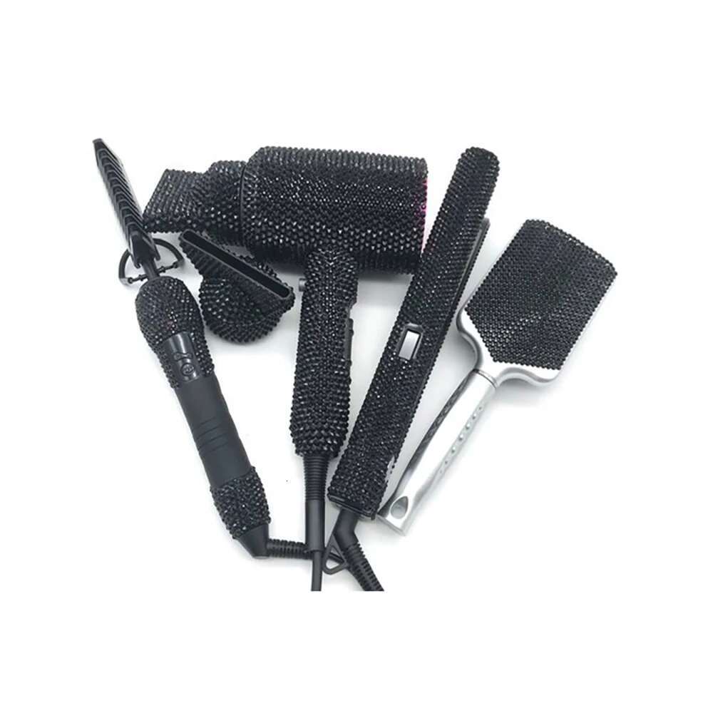 Styg Appliances 4 Piece Stylist Heating Plate Hair Straightener Hot Comb Blow Dryer Kit with Bg Rhies